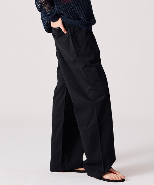 ワイドパンツ パンツ Gramicci | 「別注」 ドットエアー 2タックシームレスパンツ MEN メンズの画像