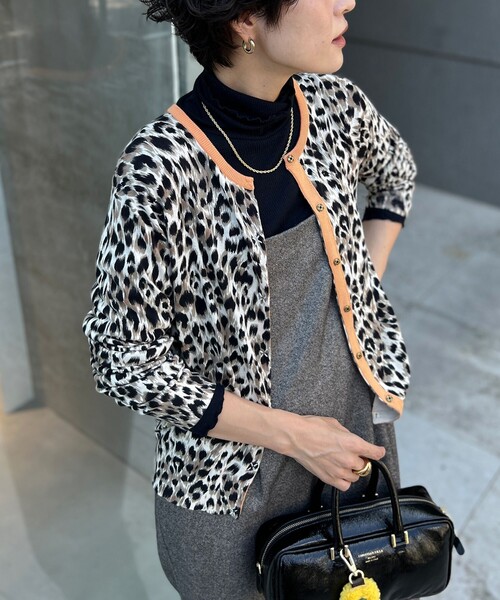 「Rie Miller」 ニットカーディガン 38 ブラック系その他 レディース_画像2