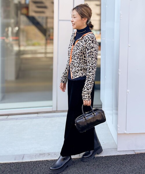 「Rie Miller」 ニットカーディガン 38 ブラック系その他 レディース_画像5