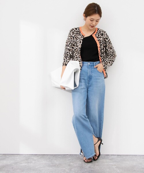 「Rie Miller」 ニットカーディガン 38 ブラック系その他 レディース_画像7