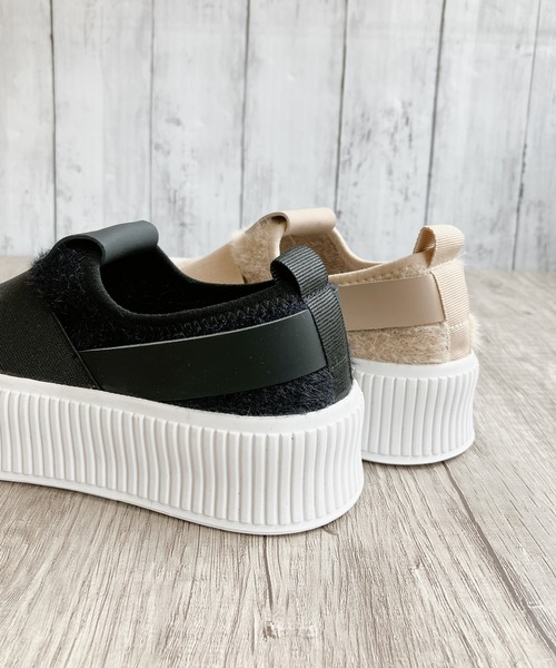 「Noubel Voug Relax」 スリッポン 23.5 ブラック レディース_画像3