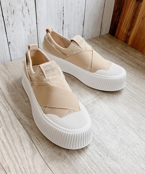 「Noubel Voug Relax」 スリッポン 23.5 ブラック レディース_画像4