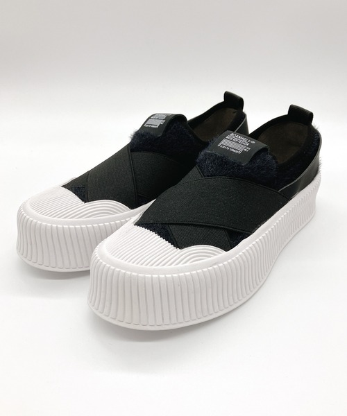 「Noubel Voug Relax」 スリッポン 23.5 ブラック レディース_画像8