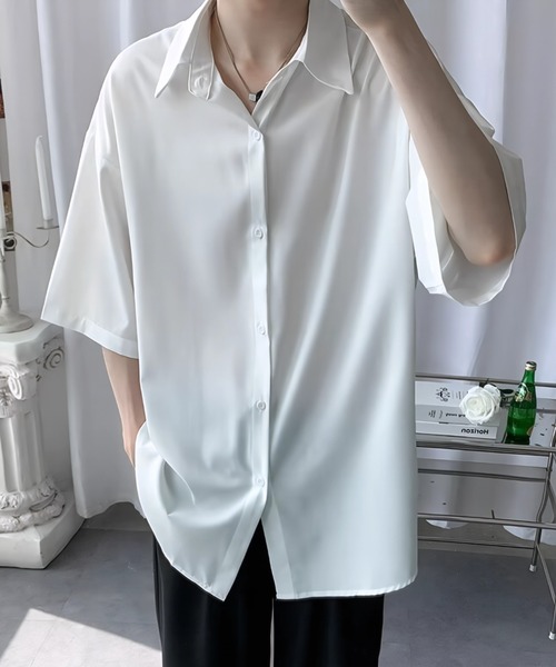 WYZ シャツ オーバーサイズ半袖シャツ/ユニセックス メンズ レディース