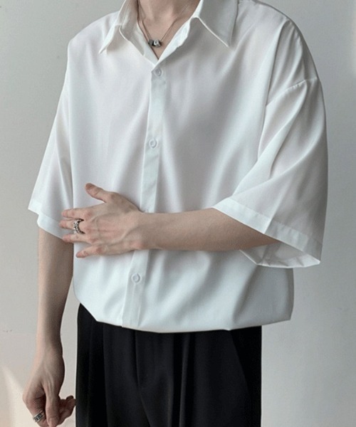 WYZ シャツ 半袖 オーバーサイズ半袖シャツ/ユニセックス メンズ