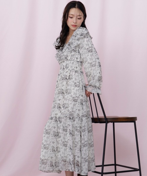 ジルスチュアート JILL STUART ワンピース 花柄 総柄 日本製 2 JILL by JILL STUART（ジルバイジルスチュアート） ワンピース 花柄