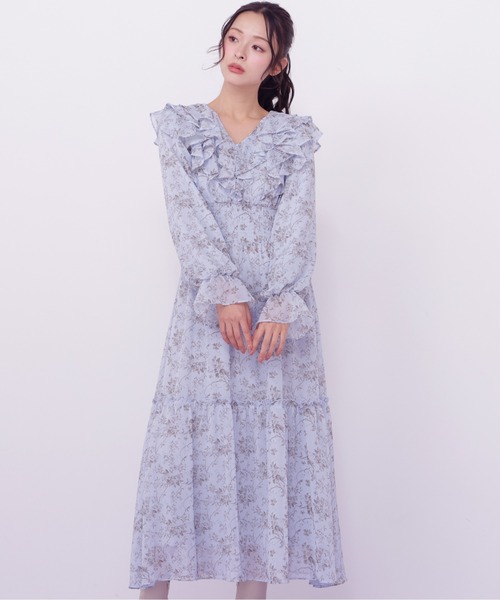 ジルスチュアート JILL STUART ワンピース 花柄 総柄 日本製 2 JILL by JILL STUART（ジルバイジルスチュアート） ワンピース 花柄