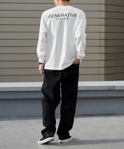 and wander（アンドワンダー） tシャツ krell Monochrome LS by
