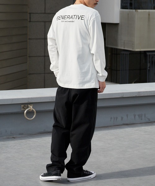 and wander（アンドワンダー） tシャツ krell Monochrome LS by