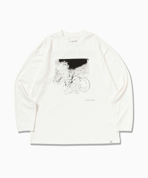 And wanderロンT and wander - And Wander Logo Long Sleeve T-Shirt | HBX