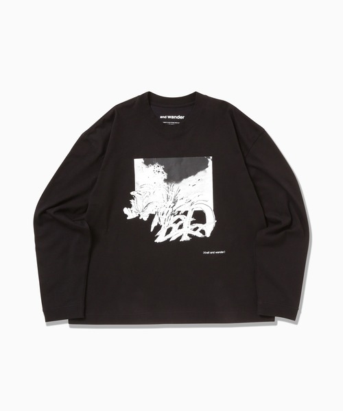 and wander（アンドワンダー） tシャツ krell Monochrome LS by