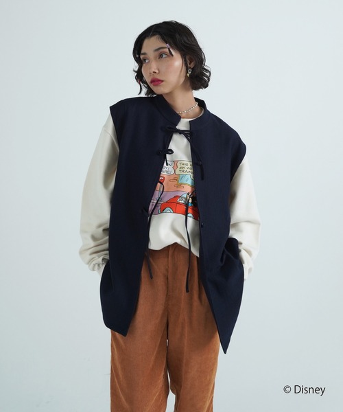 「TINA：JOJUN」 ベスト M キャメル レディース_画像6