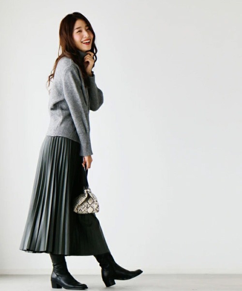 「Ehre style」 長袖ニット FREE ライム レディース_画像7