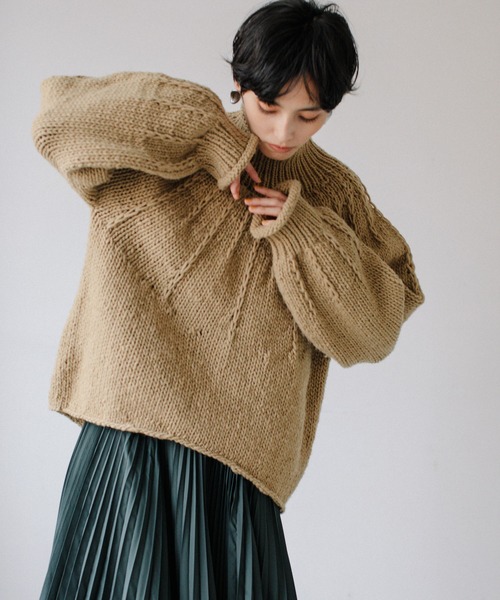 「Audrey and John Wad」 長袖ニット F ブラウン系その他2 レディース_画像3