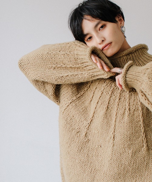 「Audrey and John Wad」 長袖ニット F ブラウン系その他2 レディース_画像4