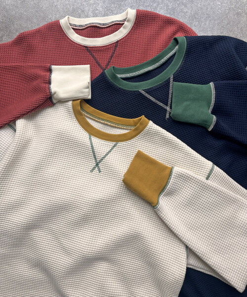 「CPCM」 長袖カットソー LARGE ネイビー レディース_画像4