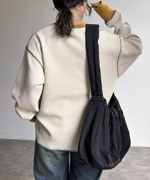 「CPCM」 長袖カットソー LARGE ネイビー レディース_画像9