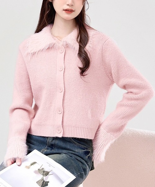 「Doula Doula」 ニットカーディガン FREE ブラウン レディース_画像3