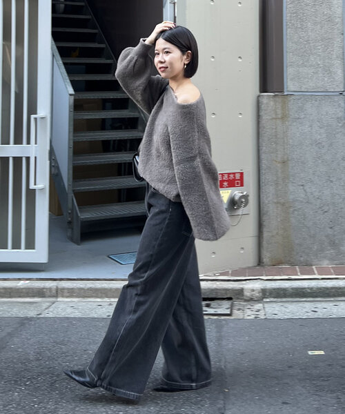 「Jena espace merveilleux」 デニムパンツ 38 ブラック レディース_画像3