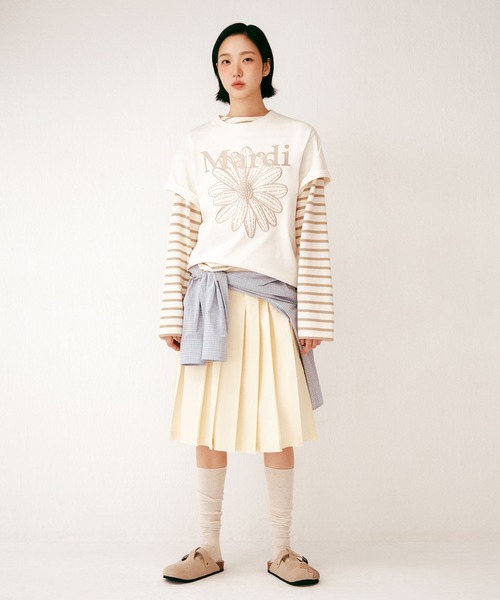 新品 Mardi Mercredi マルディメクルディ ロングT Mardi Mercredi（マルディメクルディ） tシャツ TSHIRT LONG SLEEVE