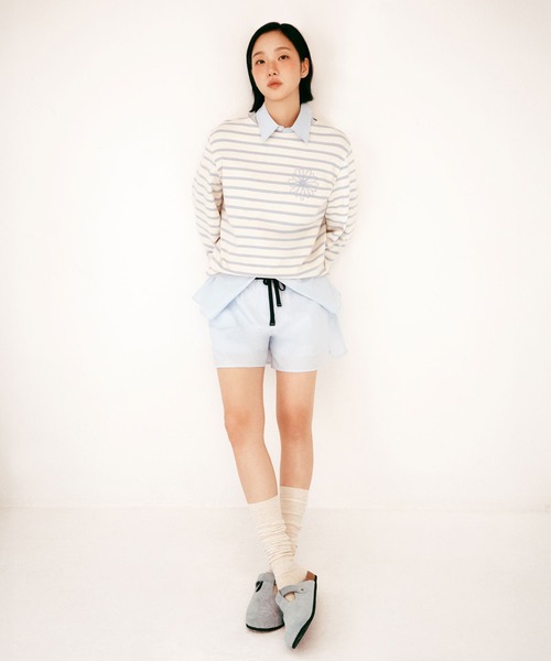 マルディメルクディ　TSHIRTLONGSLEEVE　STRIPE ☆MARDI MERCREDI☆TSHIRT LONG SLEEVE STRIPE (Mardi Mercredi/T