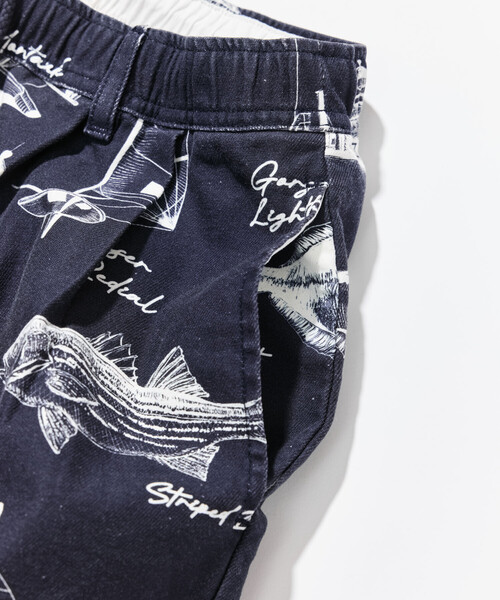 NAUTICA（ノーティカ） ハーフパンツ パンツ OCEAN総柄 ツイル