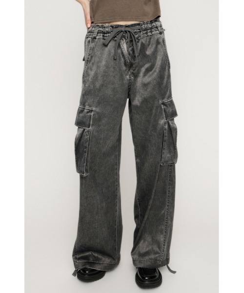 SLY（スライ） カーゴパンツ WASHED SATIN CARGO PT ウォッシュド