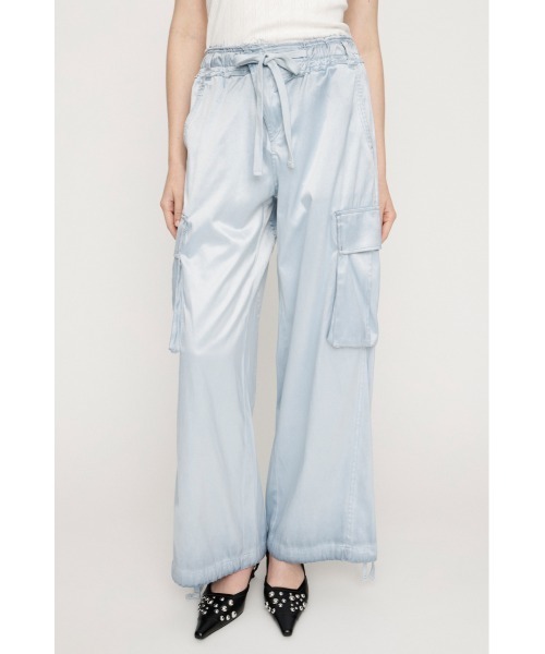 SLY（スライ） カーゴパンツ WASHED SATIN CARGO PT ウォッシュド