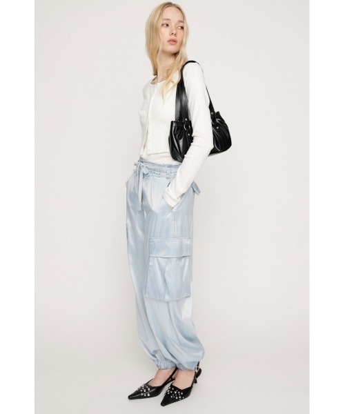 SLY（スライ） カーゴパンツ WASHED SATIN CARGO PT ウォッシュド