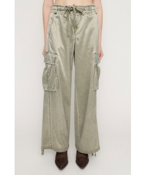 SLY（スライ） カーゴパンツ WASHED SATIN CARGO PT ウォッシュド