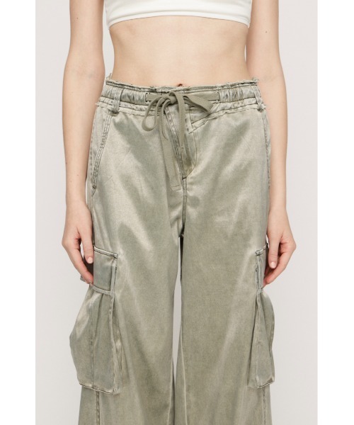 SLY（スライ） カーゴパンツ WASHED SATIN CARGO PT ウォッシュド