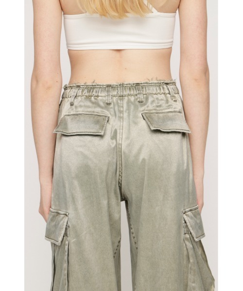 SLY（スライ） カーゴパンツ WASHED SATIN CARGO PT ウォッシュド