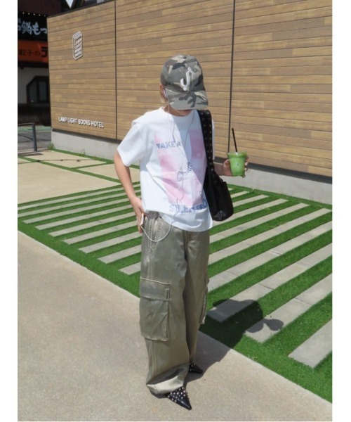 SLY（スライ） カーゴパンツ WASHED SATIN CARGO PT ウォッシュド
