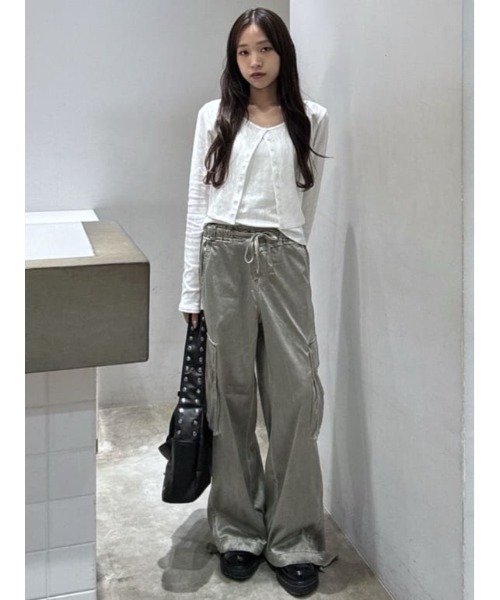 SLY スライ WASHED SATIN CARGO パンツ SLY（スライ） カーゴパンツ WASHED SATIN CARGO PT ウォッシュド
