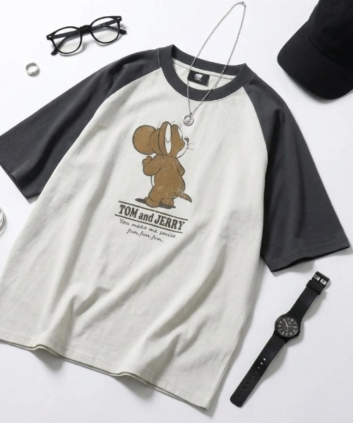 ヴィンテージ VIRUS GWAVA.com トップス 半袖 Tシャツ 2XL VANSON×TOM&JERRY バンソン トム＆ジェリー ドライ 半袖Tシャツ tjv-2432