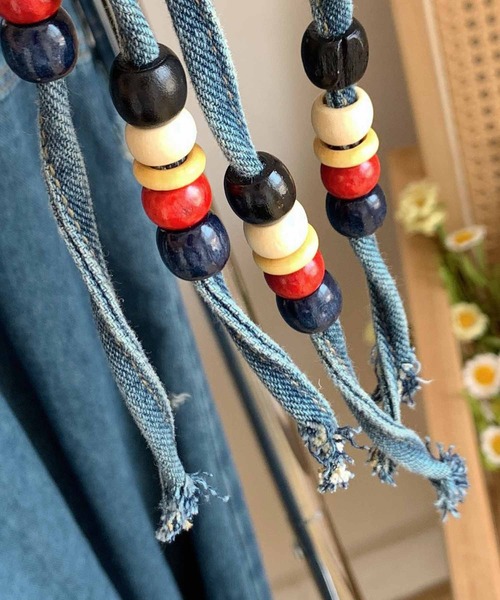 「NANEA」 キャミソールワンピース MEDIUM ブルー レディース_画像7