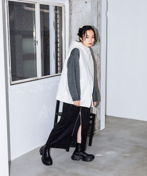 「JEANASIS」 スカート SMALL ブラック レディース_画像4