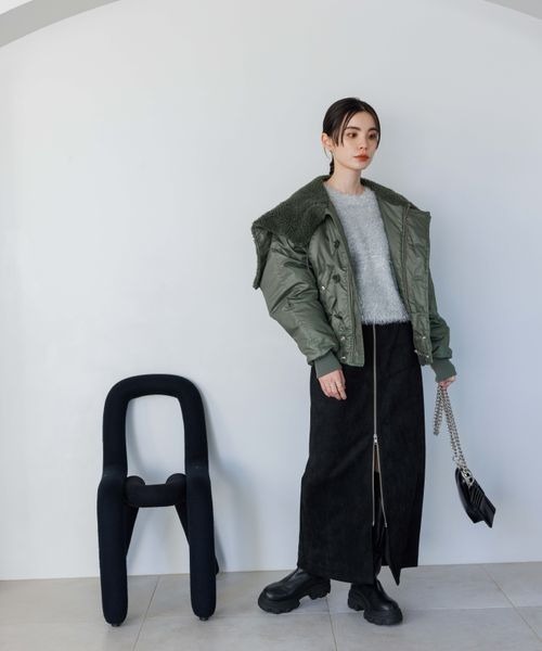 「JEANASIS」 スカート SMALL ブラック レディース_画像7