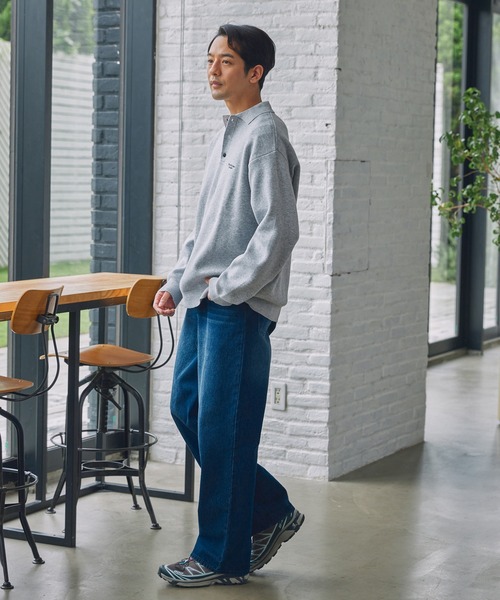 「THE CRAFT CREW PRODUCTS」 長袖ニット M チャコール メンズ_画像4