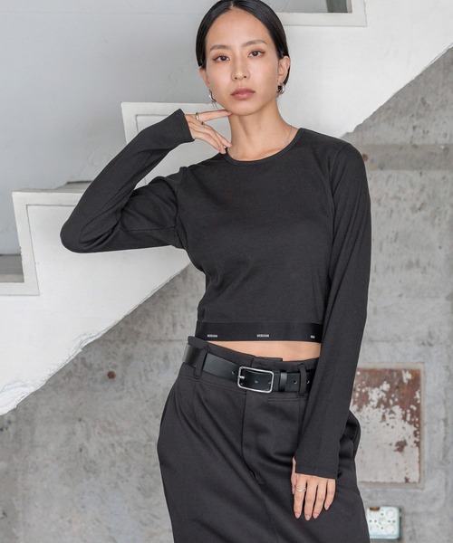 「HEREIAM」 長袖カットソー SMALL グレー レディース_画像8