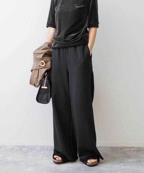 「Spick & Span」 スウェットパンツ 36 ブラック レディース