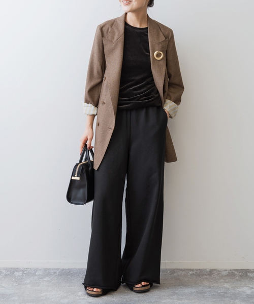 「Spick & Span」 スウェットパンツ 36 ブラック レディース
