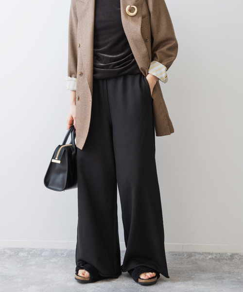 「Spick & Span」 スウェットパンツ 36 ブラック レディース