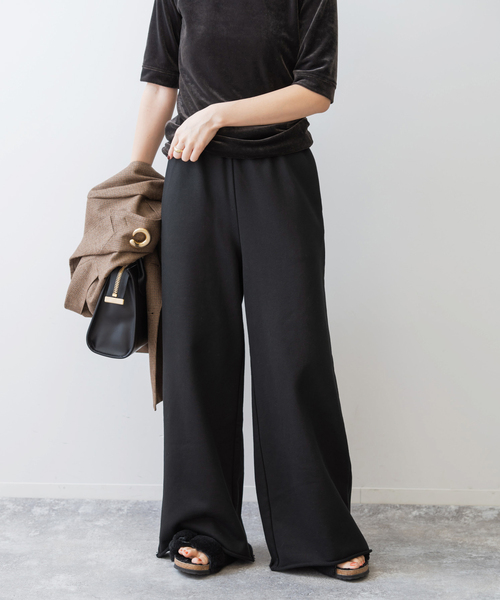 「Spick & Span」 スウェットパンツ 36 ブラック レディース
