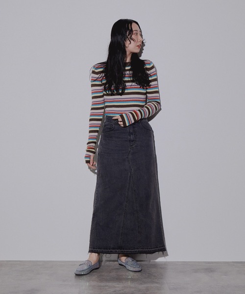 「NICAL」 シューズ 25.5cm グレー レディース_画像4