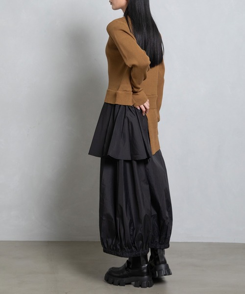 「MARECHAL TERRE」 ドッキングワンピース MEDIUM ブラック レディースの画像