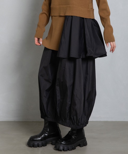 「MARECHAL TERRE」 ドッキングワンピース MEDIUM ブラック レディースの画像