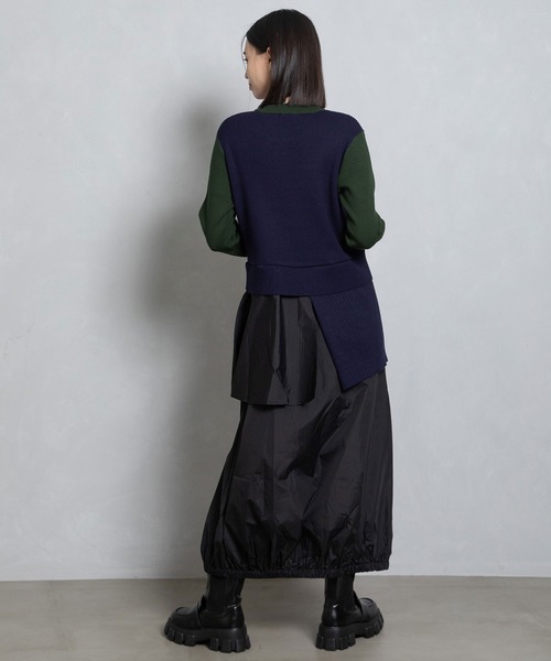 「MARECHAL TERRE」 ドッキングワンピース MEDIUM ブラック レディースの画像