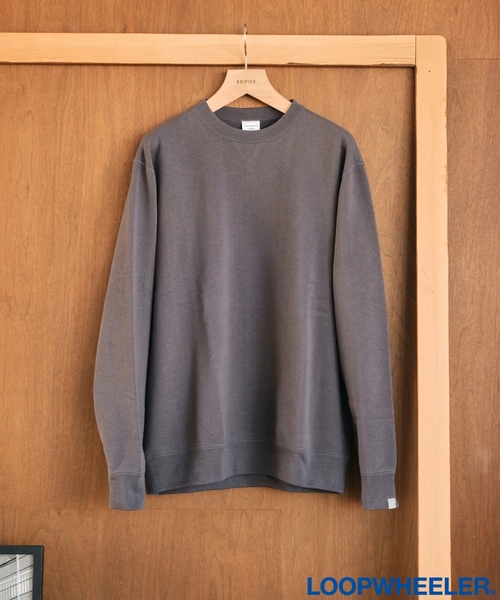 「LOOPWHEELER」 スウェットカットソー X-LARGE チャコールグレー メンズ