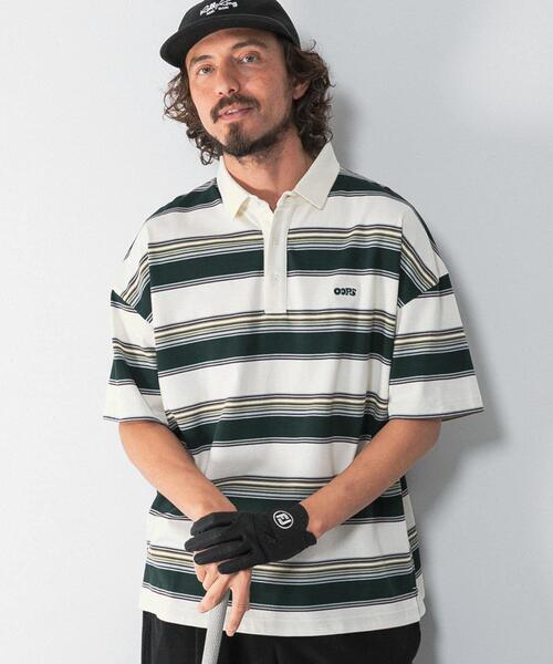 URBAN RESEARCH Sonny Label ポロシャツ OOPS 接触冷感ボーダー